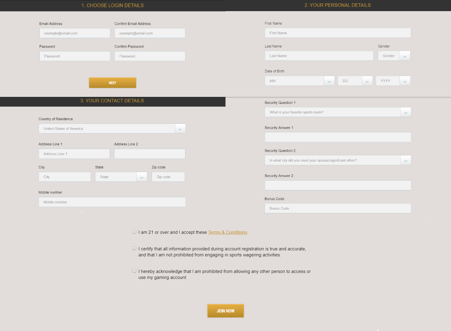 Caesars Online Casino Registration Process